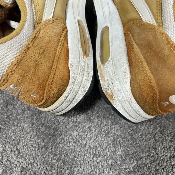 Nike Air Max 1 Curry Vtg 2003 306295-711 Mens Size 8.5 White Tan Athletic Shoes main image 12
